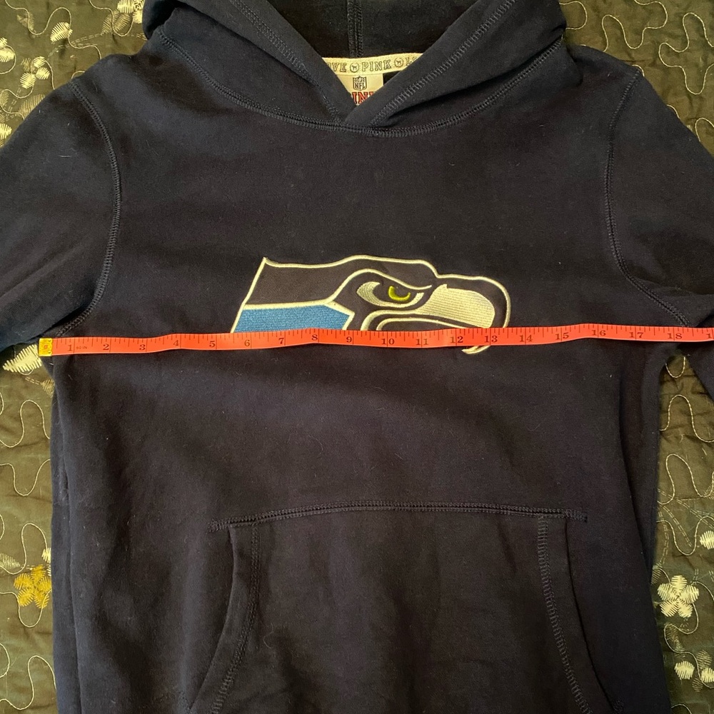 NFL Pink Victoria’s Secret Seattle Seahawks Sweatshirt Hoodie Size S - Picture 6 of 8